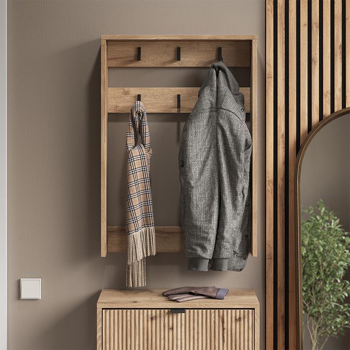 Actual product image Vicco Wall coat rack Eliza, Viking Oak, 60 x 85 cm