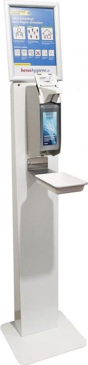 Actual product image Heroshygiene Desinfektionssäule mit Sensor Premium Desinfektionsmittelspender 1000ml