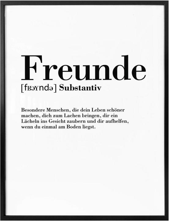 Image du produit Trenddeko Grammaire - Amis (40 x 30 cm)