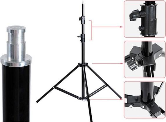 Actual product image Godox 303 Light stand (260 cm, 260 kg)