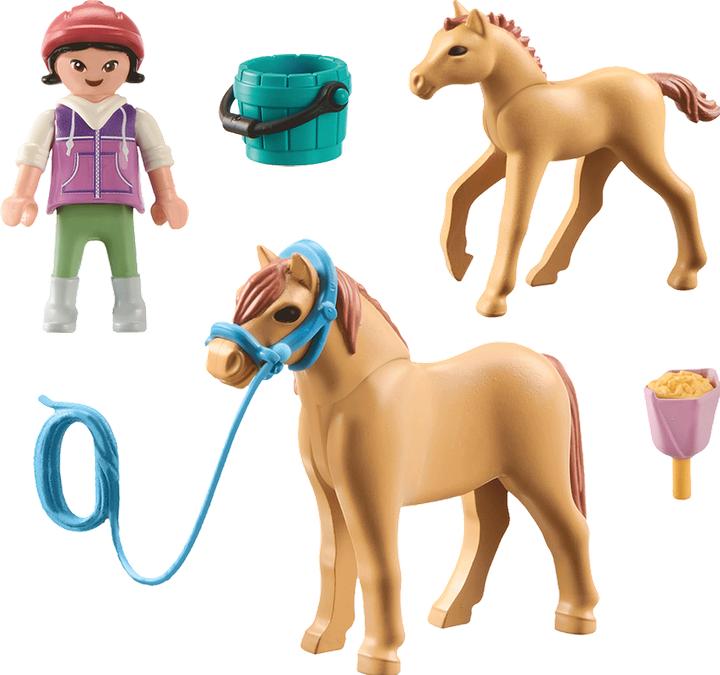 Image du produit Playmobil Enfant avec poney et poulain (71498, Playmobil Country)