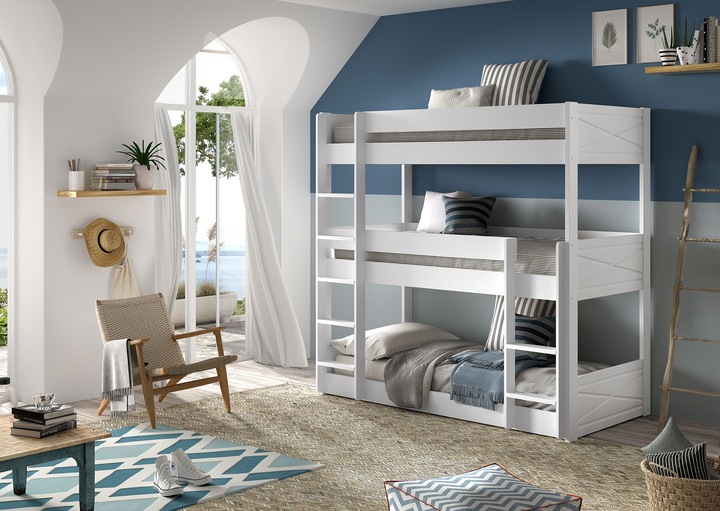 Produktbild Vipack Etagenbett Scott mit 3 Liegeflächen (90 x 200 cm)