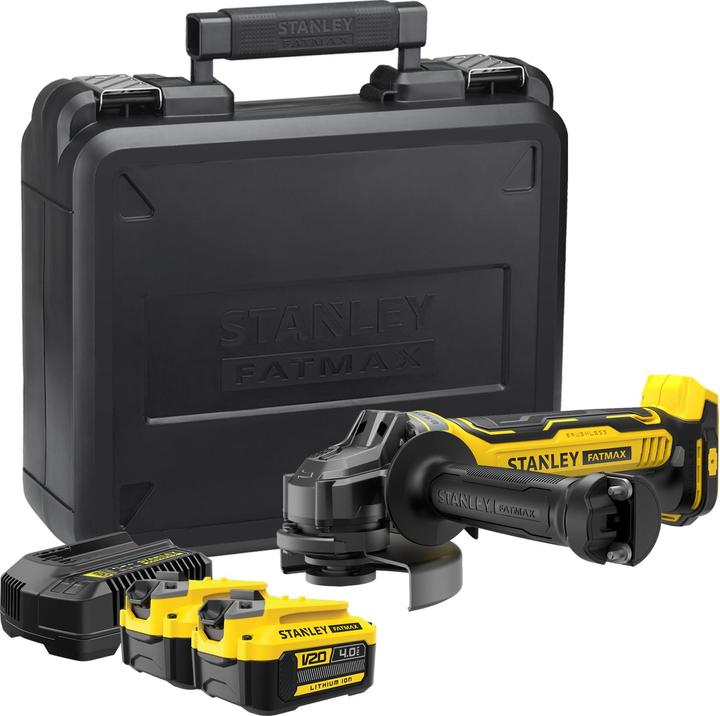 Actual product image Stanley ST ANGLE GRINDER V20 2x4.0Ah 125mm SFMCG700M2K (125 mm)
