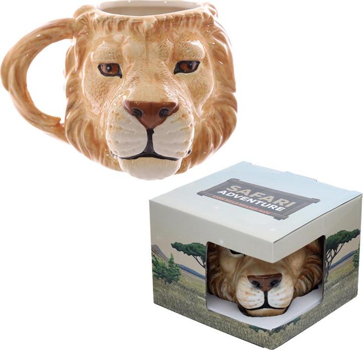 Puckator Lion's Head Shaped Cup from Dolomite Ceramics (1x)