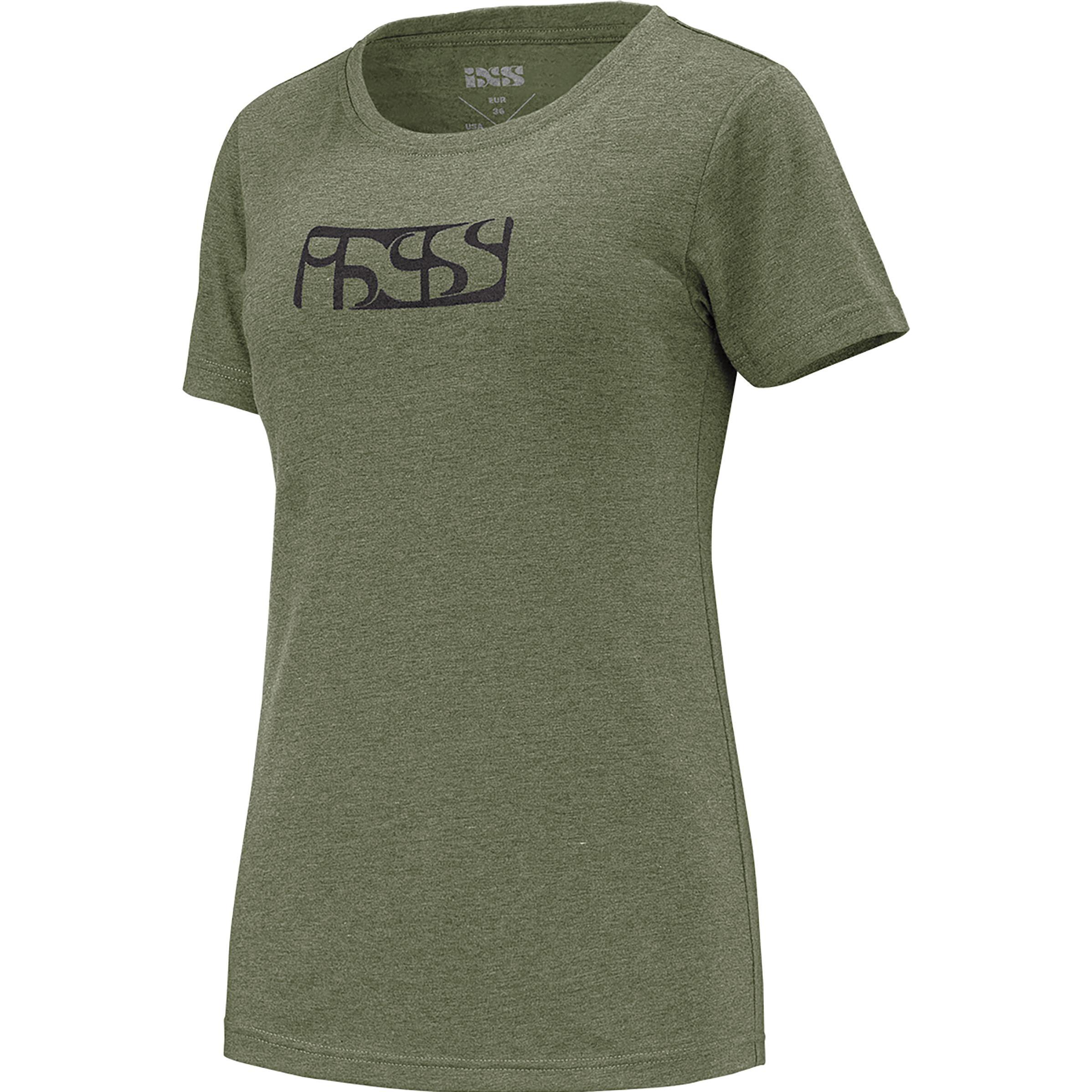 iXS, Damen, Shirt, Damen T-Shirt Brand Tee, Grün, (34)