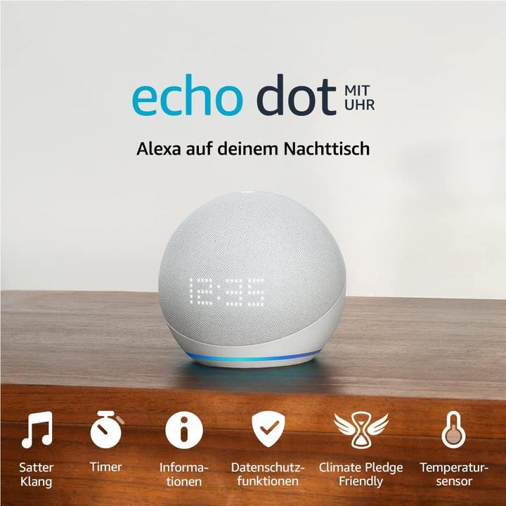 Actual product image Amazon Echo Dot with Clock (5th gen.) (Amazon Alexa)
