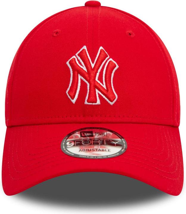 Actual product image New Era 9Forty Strap Cap - OUTLINE New York Yankees red