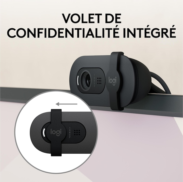 Produktbild Logitech Brio 105 Full HD 1080p Webcam - GRAPHITE - B2B (2 Mpx)