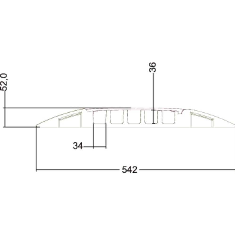 Thumbnail - Defender, Kabelschutz + Kabelführung, Midi 5 (Kabelbrücke, 870 mm)