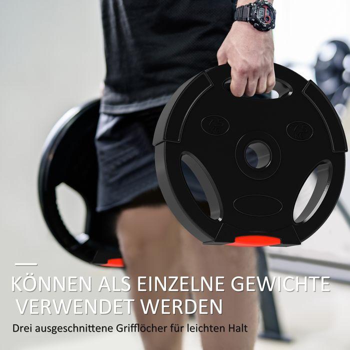 Actual product image Swisshandel24 4er-Set Hantelgewichte, 2 x 5 kg/7,5kg Gewichte, Hantelscheiben-Set, Schwarz (2 x 7.5 kg, 2 x 5 kg)