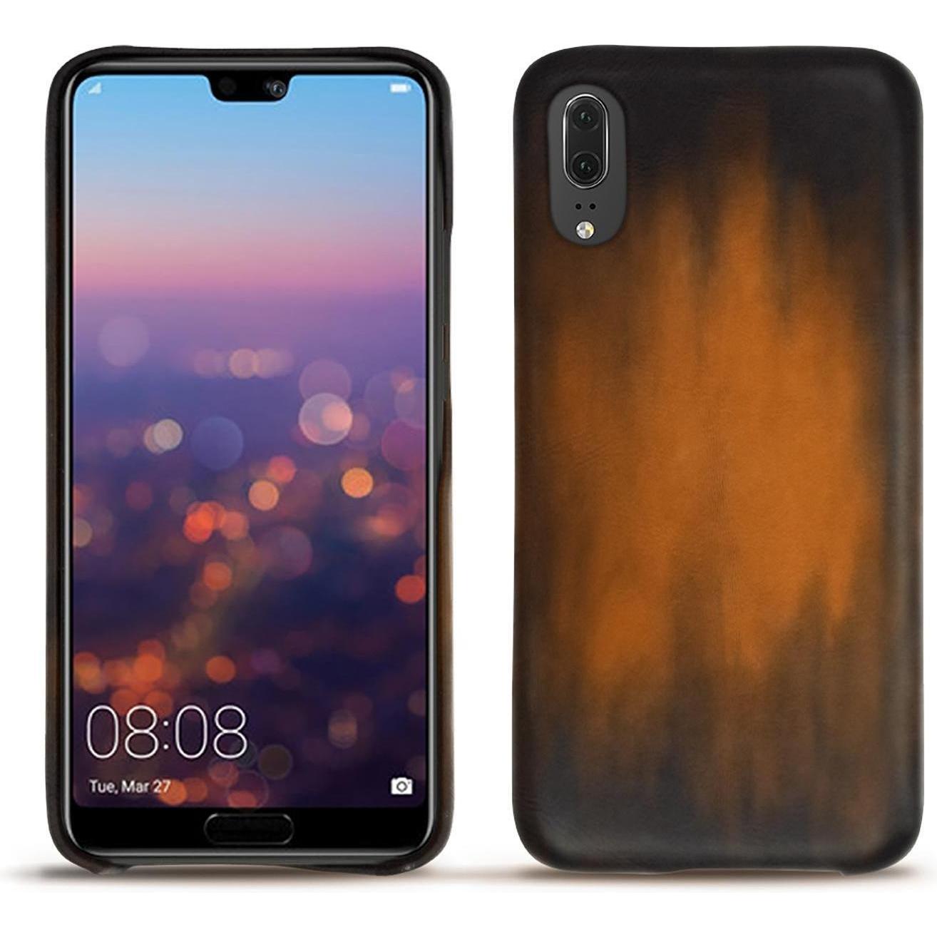 Thumbnail - Noreve Lederschutzhülle (Huawei P20), Smartphone Hülle, Braun