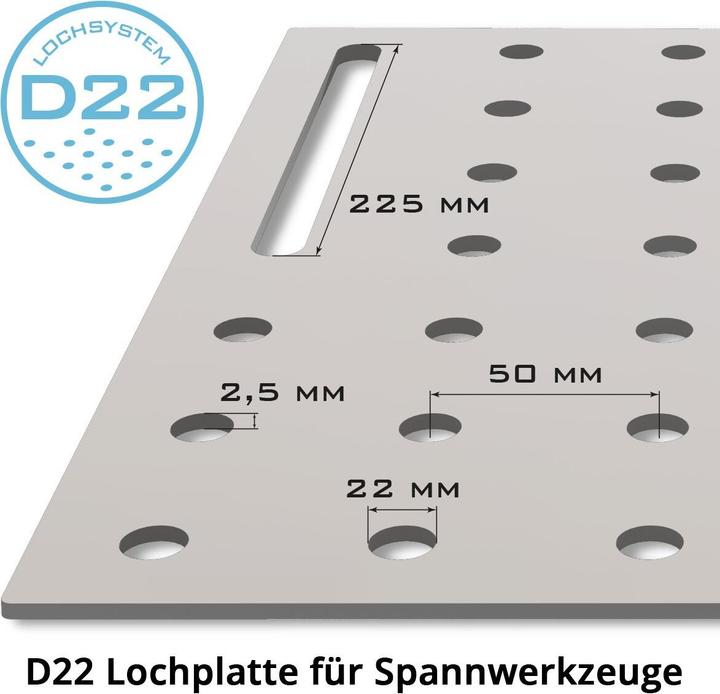 Image du produit Stahlwerk Table de soudage WT-960 ST 915 x 457 mm Table d'assemblage avec une capacité de charge de 200 kg (45.70 cm, 91.50 cm)