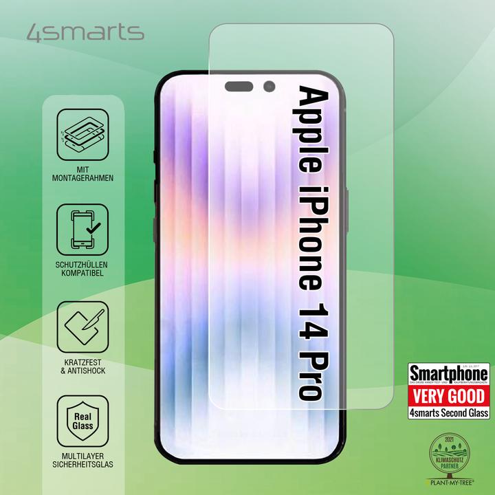 Produktbild 4smarts Second Glass X-Pro (1 Stk., Apple iPhone 14 Pro)