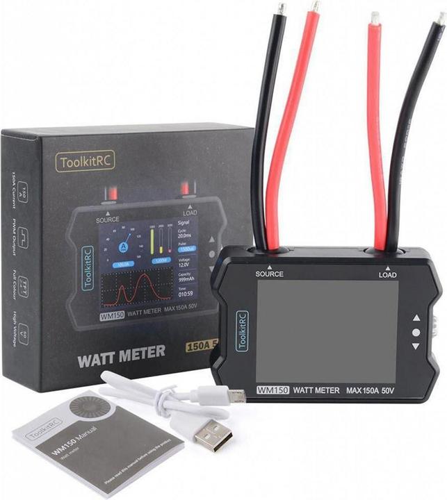 Actual product image Toolkitrc Battery tester WM150 Advanced Watt & Power Meter