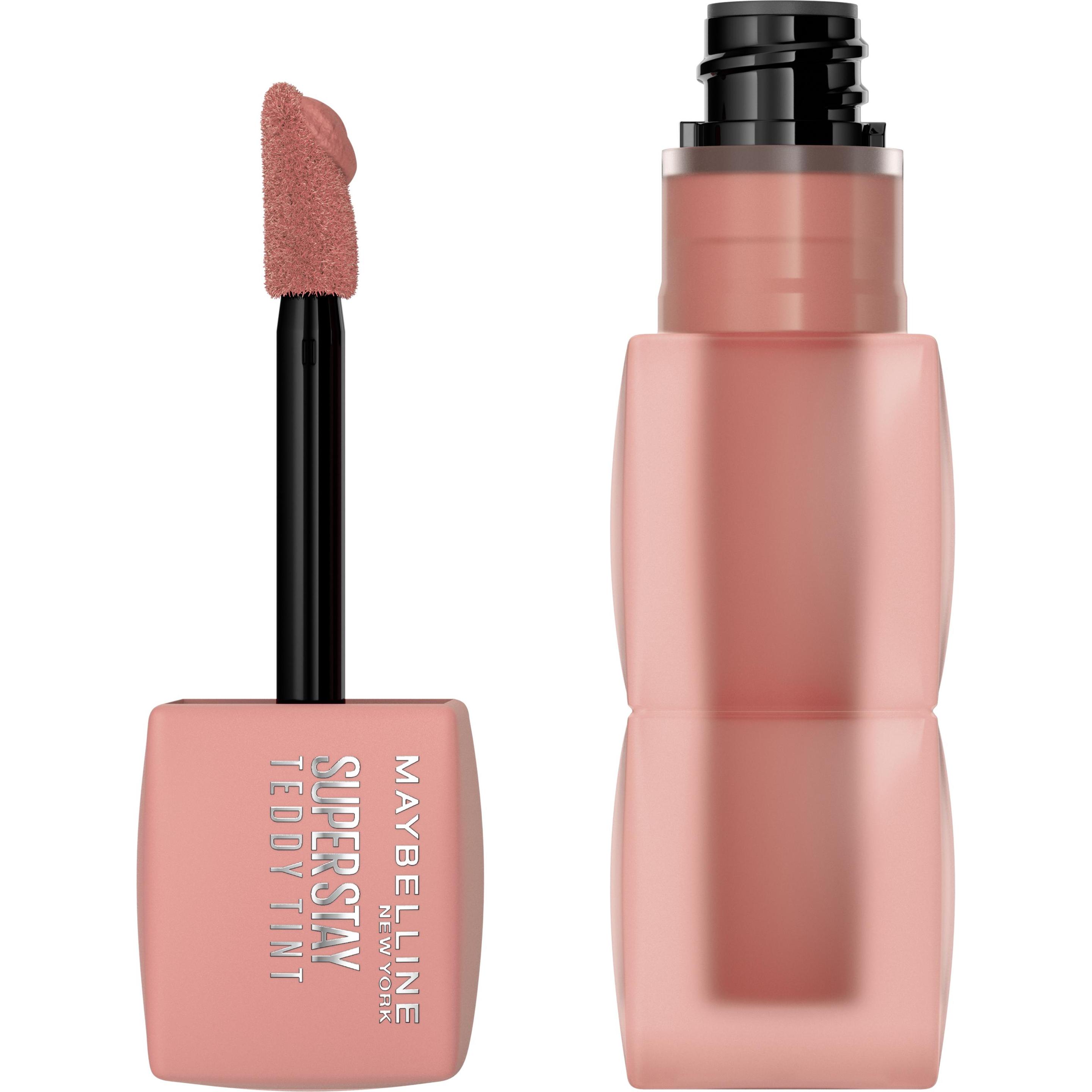 Maybelline New York, Lippenstift + lipgloss, Teddy Tint (10 Huidige stemming)