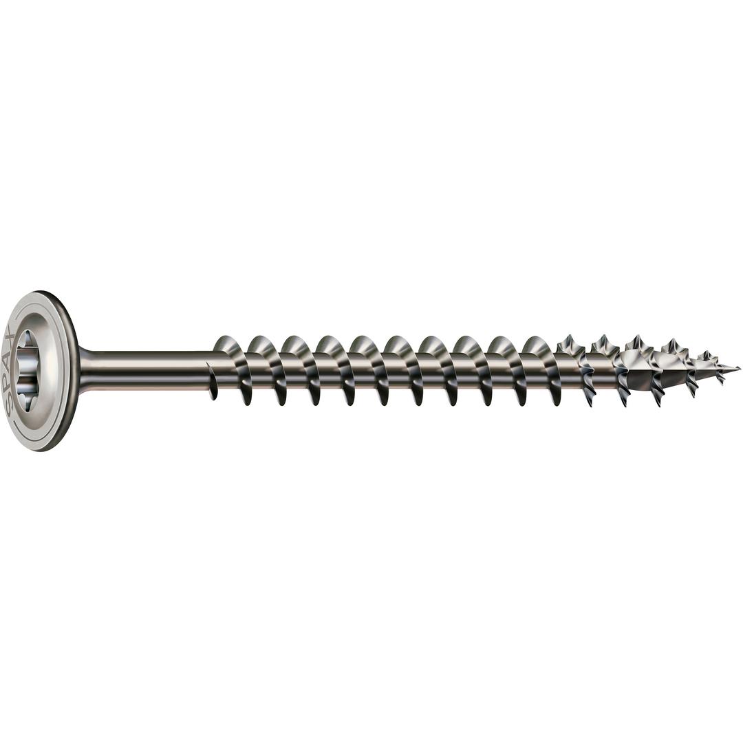 Spax, Schrauben, Tellerkopfschraube R 88193 m.Spitze/T-STAR TG 8 x 120/80-T40 A 2 (50 Schrauben pro Stück)