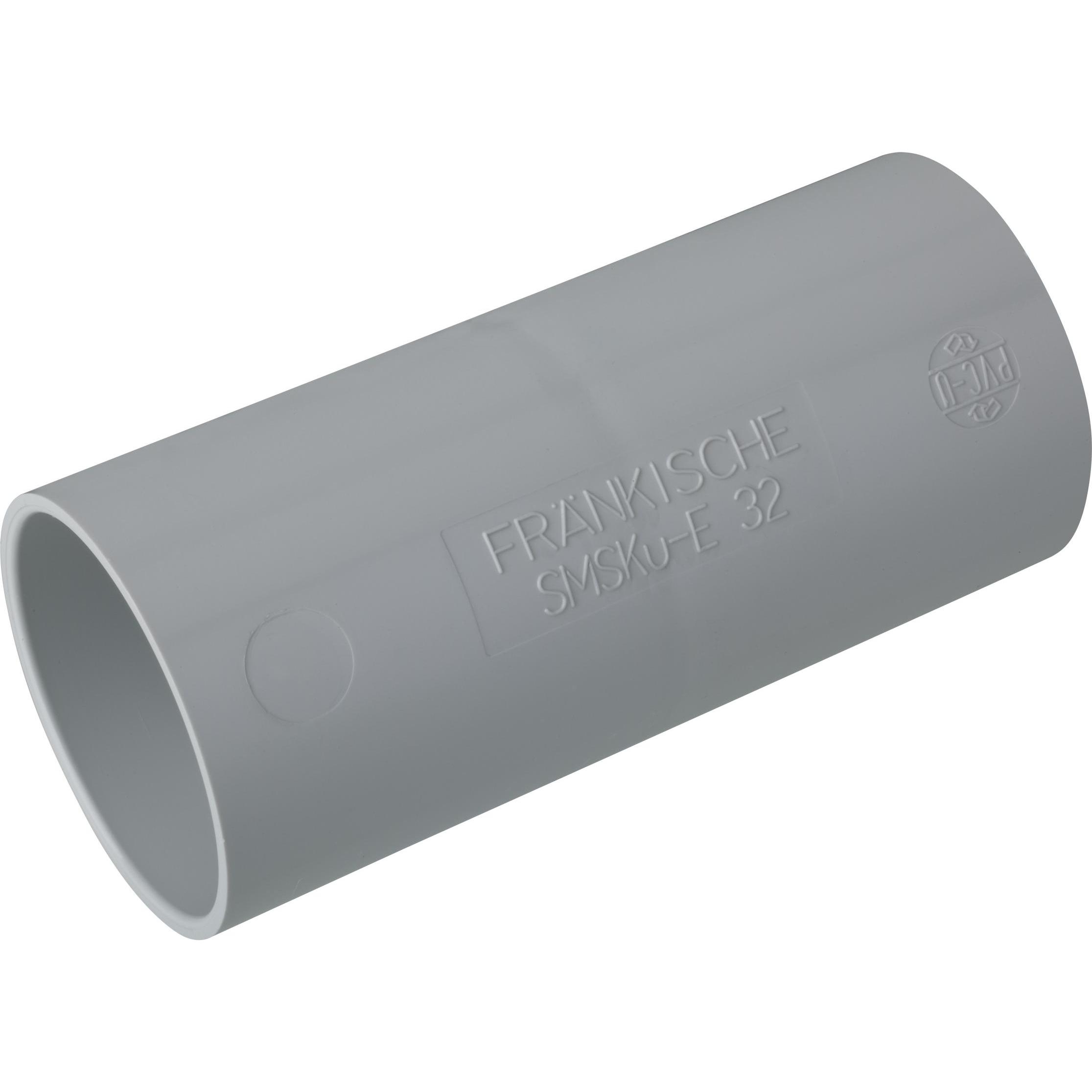 Fränkische Rohrwerke, Kabelverbindung, Kunststoff-Steckmuffe SMSKu-E, Ã˜ mm - Zoll 16 mm, grau