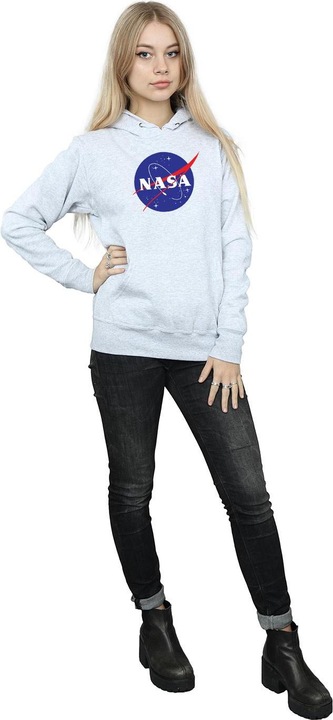 Immagine prodotto Nasa Felpa con Cappuccio Insignia Logo Donna (XXL)