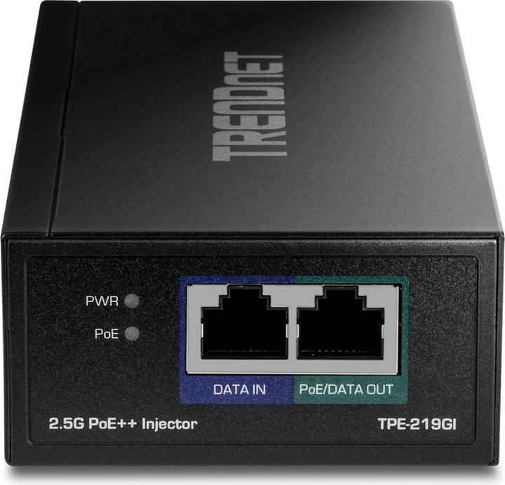 Actual product image Trendnet 2.5G POE INJECTOR (802.3af (PoE), 802.3at (PoE+), 802.3bt (PoE++), 90 W)