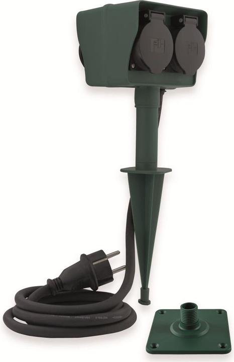 Produktbild REV Garten-Erdspiess mit 4-Fach Steckdose 1,5 m (4x, CEE 7/3, 1.40 m)