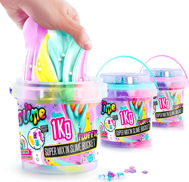 Productafbeelding Canal Toys SSC148 Super Slijm Mix' in Kubus met SDO Decoraties 1kg mix'in, Willekeurige Kleuren