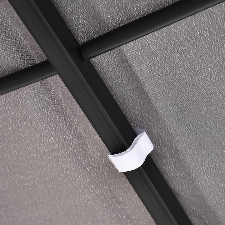 Actual product image Outsunny Garden pavilion with curved roof (297 cm, 297 cm)