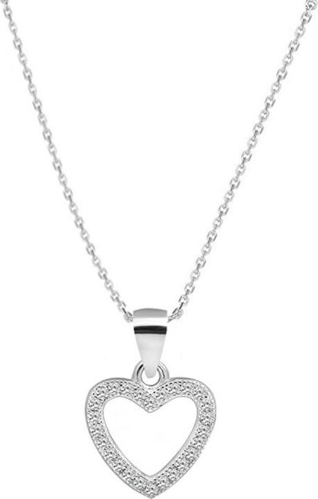 Immagine prodotto Beneto Collana d'argento con cuore AGS1130 / 47 (L) (Argento)