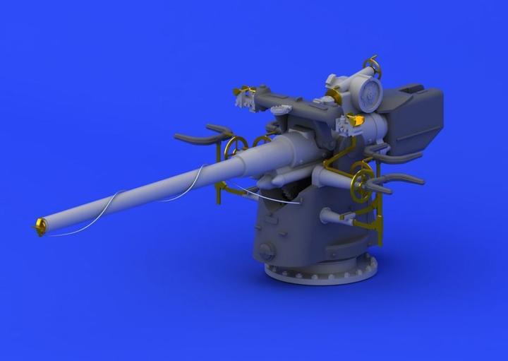 Actual product image Eduard German Submarine 10,5cm gun for Revell