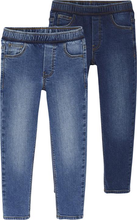 Produktbild Vertbaudet 2er-Pack Jungen Slim-Jeans mit verstellbarem Dehnbund BASIC (140)