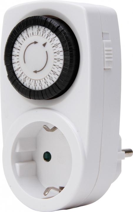 Produktbild Kopp Tageszeitschaltuhr Mini, mechanisch, erhöhter Berührungssschutz, max. 3.680W, Farbe: weiss