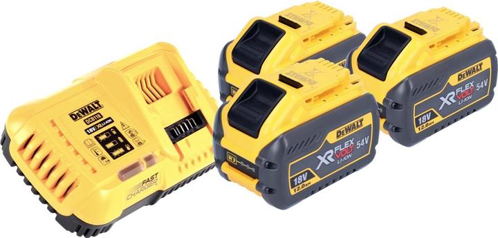 Productafbeelding DeWalt DCB 118 Y3 Accu Startset 18 V / 54 V 3x XR FLEXVOLT Accu 12 Ah + Lader (54 V)