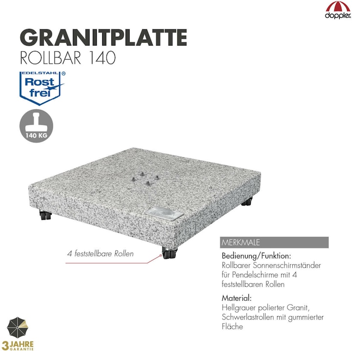 Image du produit Doppler Plaque de base en granit