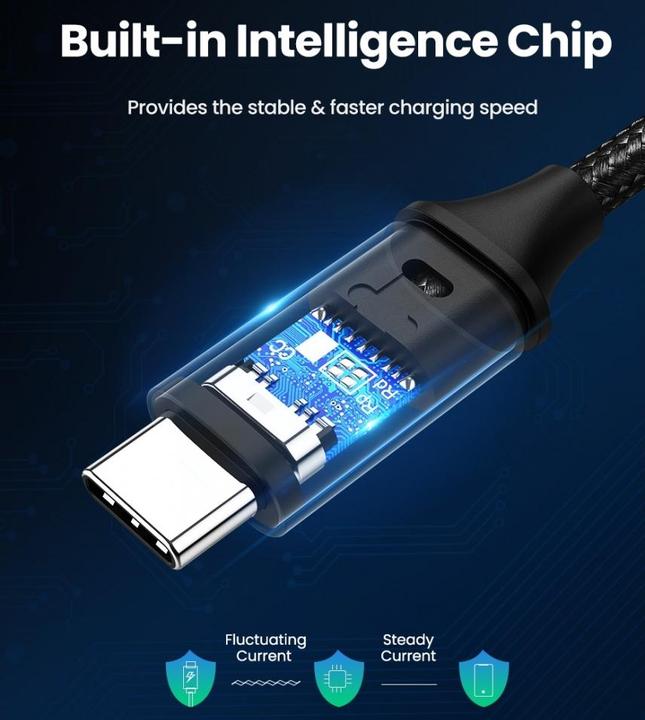 Produktbild Ugreen USB C — USB C (2 m, USB 2.0, 60 W)