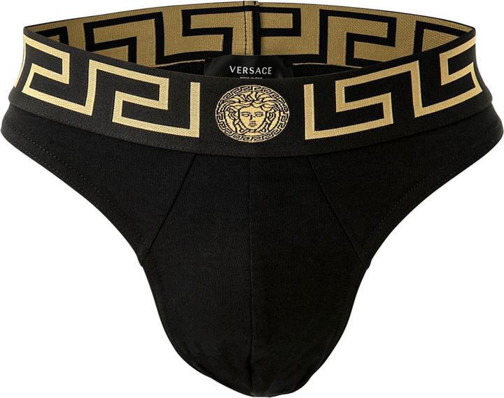 Actual product image Versace Underpants Thong Jersey Topeka Bi-Stretch Cotton Organic New Logo (XL, Single pack)