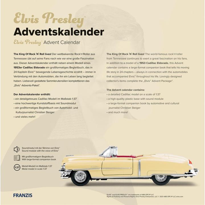 Image du produit Franzis Calendrier de l'Avent Elvis Presley