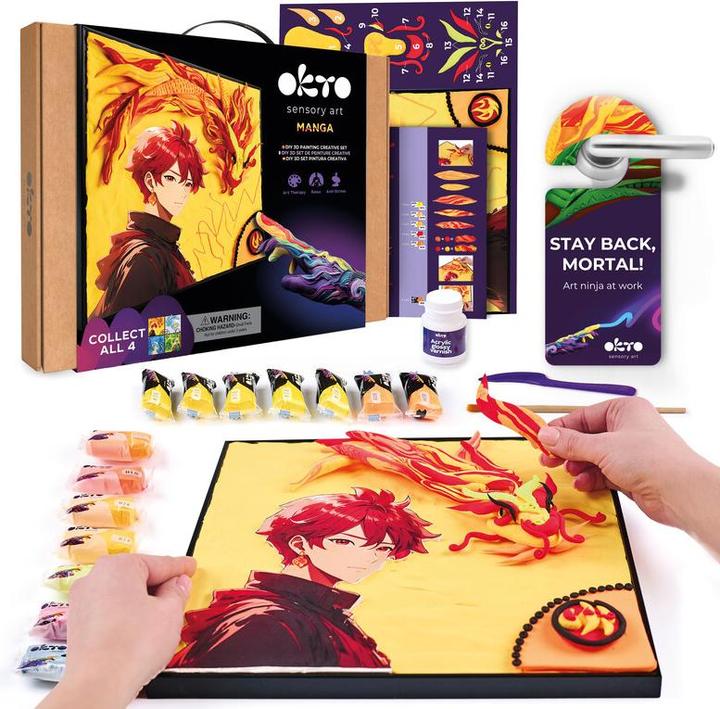 Actual product image Okto Manga Fire / 3D Malerei mit Air Clay