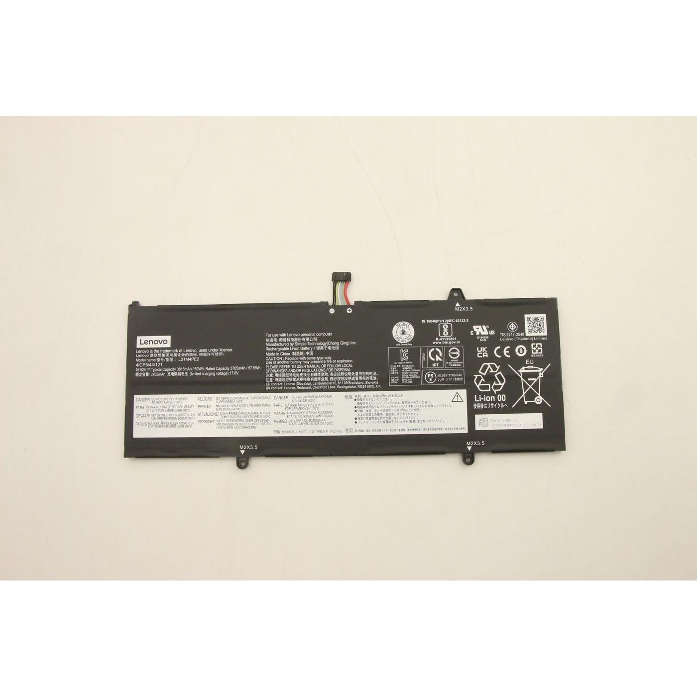 Lenovo BATTERY 4cell 59Wh 15.52V (4 Zellen), Notebook Akku
