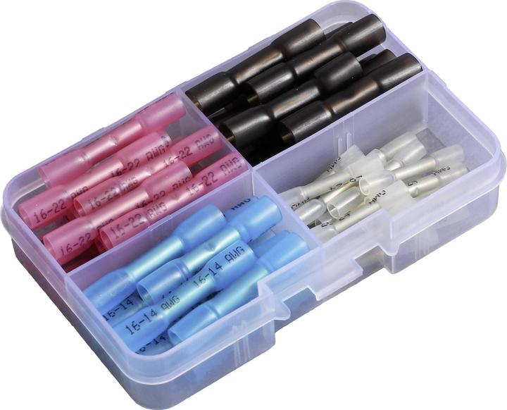 Quadrios 23C495 Butt connector 0.3 mm² 4 mm² White, Red, Blue, Black 50 pcs.