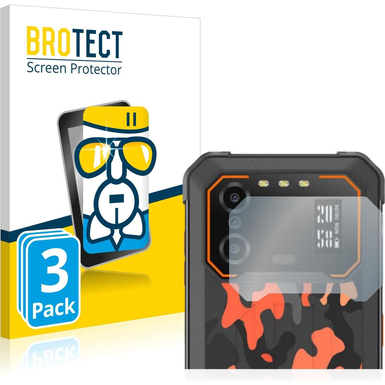 BROTECT AirGlass Panzerglasfolie (3 Stück, IIIF150 B1 Pro), Smartphone Schutzfolie, Transparent