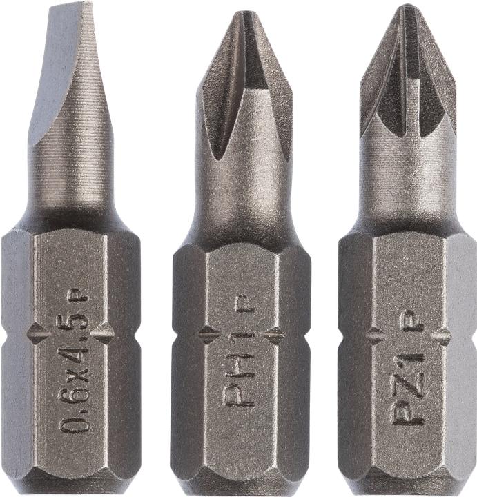 Produktbild Bosch Zubehör 3tlg. Schrauberbit-Set Standard, gemischt (S, PH, PZ)