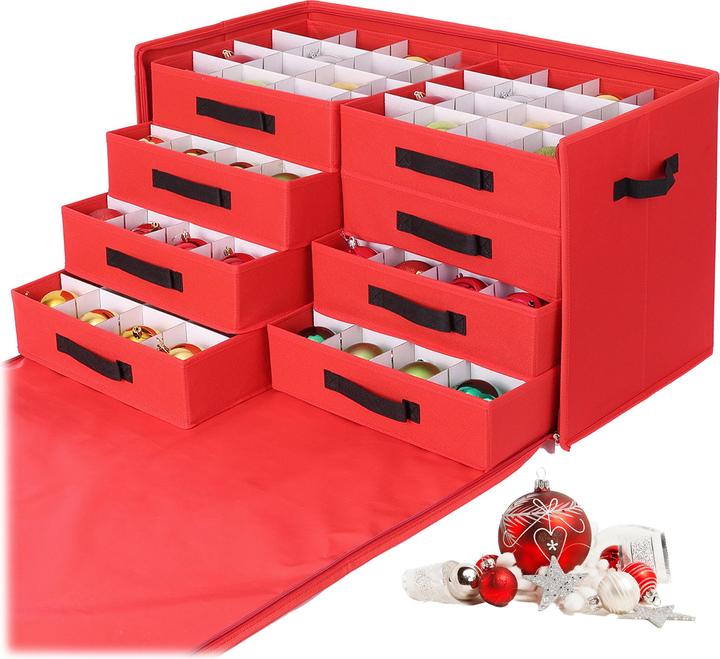 Produktbild Relaxdays Weihnachtskugel Aufbewahrungsbox (73 cm, 1x)