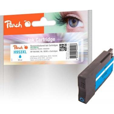 Peach, Druckerpatrone, Patrone HP Nr.953XL cyan mit OEM Chip remanufactured