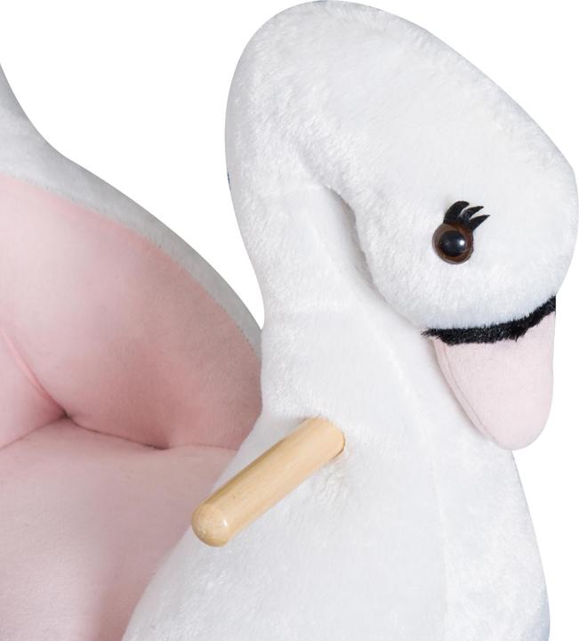Produktbild Homcom Schaukelpferd Schwan mit Musik