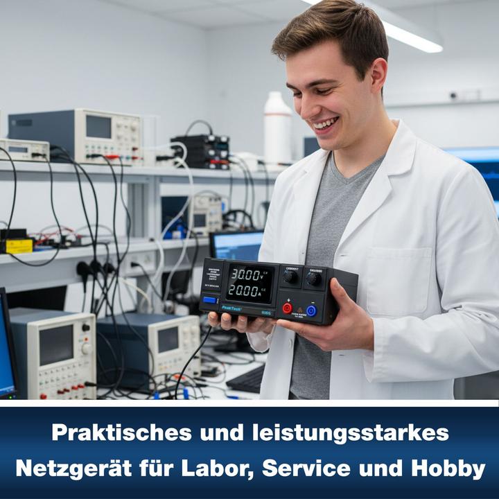 Actual product image Peaktech Labornetzgerät P 6165, 1...30 V, 0...20 A, 600 W
