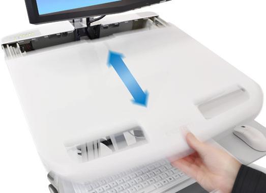 Productafbeelding Ergotron Trolley voor LCD-scherm/toetsenbord/muis/CPU/notebook/barcodescanner (open architec