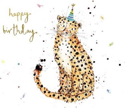 Produktbild Louise Mulgrew Glückwunschkarte Happy Birthday - Gepard- von