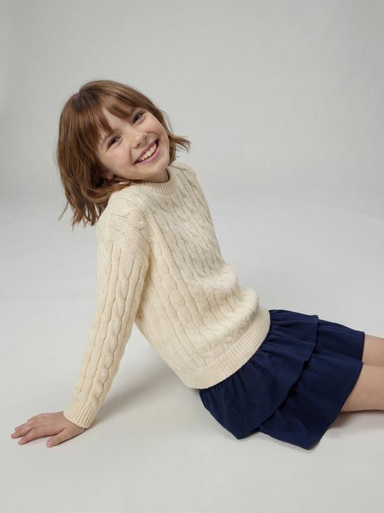 Produktbild Jonen Grobstrick-Pullover mit Herz-Stickerei Mädchen (128)