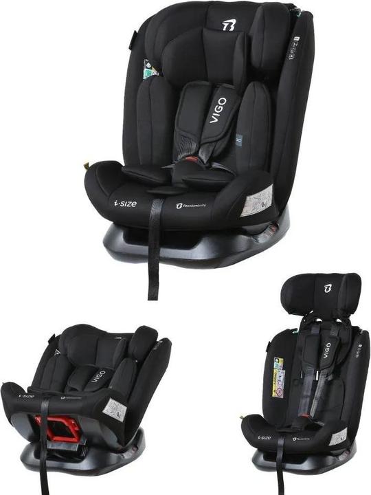 Actual product image Titaniumbaby Titanium baby car seat Vigo I-Size 40-150 cm-Black (Child seat)