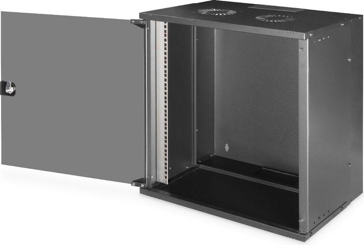 Produktbild Digitus 19" 12HE Wandgehäuse, SOHO PRO 592 x 540 x 400 mm, schwarz (10.87 HE, 19 Zoll Rack)