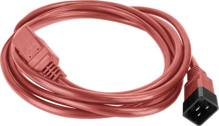 Actual product image Powercord C20 - C21 IEC60320 red 2.5 m (2.50 m)